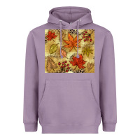 Lavender Fall leaves Heavyweight Hoodie - NancyCooperArtShop