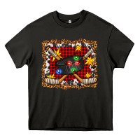 Asphalt hockey christmas with lights and stars Heavy Core Tee - FaDigitalArtStudio