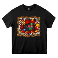 Black hockey christmas with lights and stars Heavy Core Tee - FaDigitalArtStudio