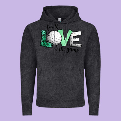 For The Love Of The Game Golf Vintage Hoodie Designed By Jasminsmagicworld