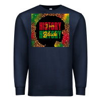 Navy i am black history Premium Sweatshirt - TumblerDesignByShophia