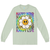 Matcha happy mind happy life Long Sleeve Tee - NancyCooperArtShop
