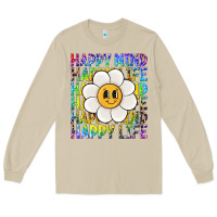 Mushroom happy mind happy life Long Sleeve Tee - NancyCooperArtShop