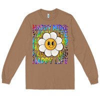 Toasted Coconut happy mind happy life Long Sleeve Tee - NancyCooperArtShop