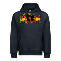 Navy Juneteenth mom Urban Hoodie - FaDigitalArtStudio