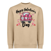 Mushroom happy valentine's day gnome truck Heavyweight Sweatshirt - MaliasSmallBusiness