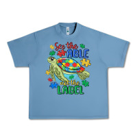 Pebble Blue see the able not the label Urban Heavy Tee - MaliasSmallBusiness