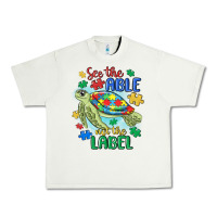 Pistachio see the able not the label Urban Heavy Tee - MaliasSmallBusiness