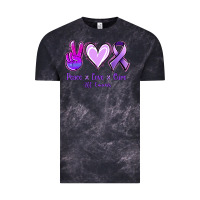 Cloud Black Peace Love Cure All Cancers Vintage Tee - Jasminsmagicworld