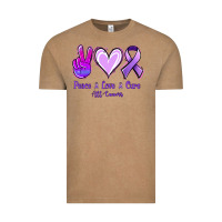 Vintage Coffee Peace Love Cure All Cancers Vintage Tee - Jasminsmagicworld