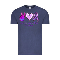 Vintage Denim Peace Love Cure All Cancers Vintage Tee - Jasminsmagicworld