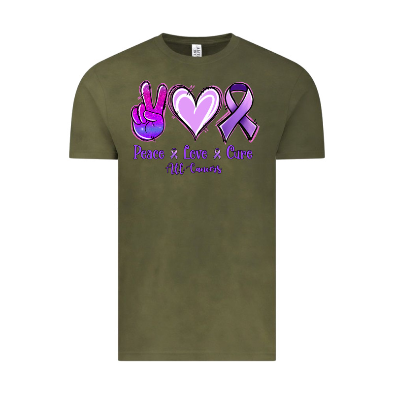 Peace Love Cure All Cancers Vintage Tee by Jasminsmagicworld | Teevron