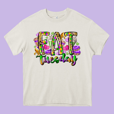 Fat Tuesday Heavy Core Tee Designed By Racoondesign