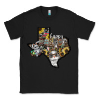 Black Happy Easter Texas Classic Tee - CowhideDigitalArt