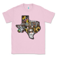 Bubblegum Pink Happy Easter Texas Classic Tee - CowhideDigitalArt