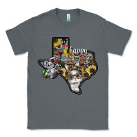 Charcoal Heather Happy Easter Texas Classic Tee - CowhideDigitalArt