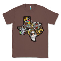Chestnut Happy Easter Texas Classic Tee - CowhideDigitalArt