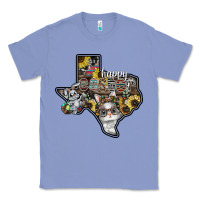 Colony Blue Happy Easter Texas Classic Tee - CowhideDigitalArt