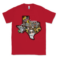 Red Happy Easter Texas Classic Tee - CowhideDigitalArt