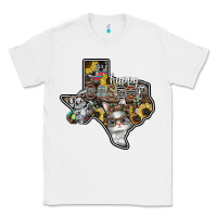 White Happy Easter Texas Classic Tee - CowhideDigitalArt