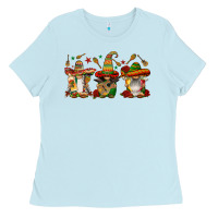 Baby Blue mexican gnomies Ladies Tee - FaDigitalArtStudio