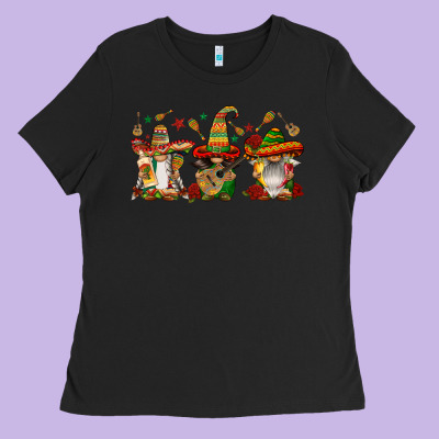 Mexican Gnomies Ladies Tee Designed By Fadigitalartstudio