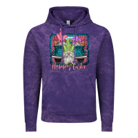 Cloud Purple happy easter gnomes farm truck Vintage Hoodie - Jasminsmagicworld