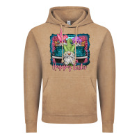 Vintage Coffee happy easter gnomes farm truck Vintage Hoodie - Jasminsmagicworld