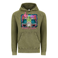 Vintage Olive happy easter gnomes farm truck Vintage Hoodie - Jasminsmagicworld