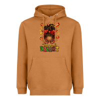 Meerkat merry and bright christmas afro messy bun Heavyweight Hoodie - texasbilliewilder
