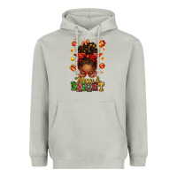 Moon Dust merry and bright christmas afro messy bun Heavyweight Hoodie - texasbilliewilder