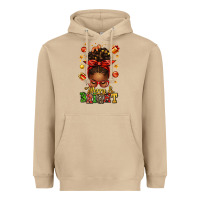 Mushroom merry and bright christmas afro messy bun Heavyweight Hoodie - texasbilliewilder