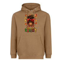 Toasted Coconut merry and bright christmas afro messy bun Heavyweight Hoodie - texasbilliewilder