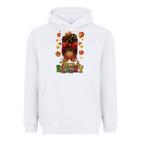 White merry and bright christmas afro messy bun Heavyweight Hoodie - texasbilliewilder