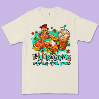 Thanksgiving Calories Dont Count Premium Tee Designed By Adodesignshop