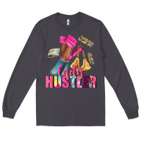 Smoke lady hustler afro high heels Long Sleeve Tee - NancyCooperArtShop