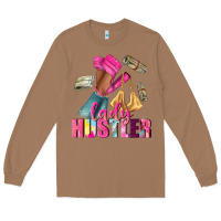 Toasted Coconut lady hustler afro high heels Long Sleeve Tee - NancyCooperArtShop