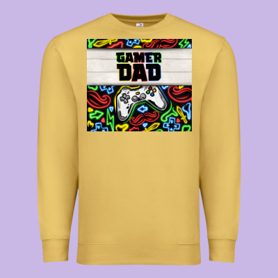 Gamer Dad Premium Sweatshirt Designed By Tumblerdesignbyshophia