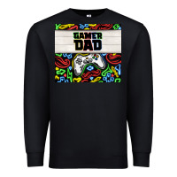 Black gamer dad Premium Sweatshirt - TumblerDesignByShophia