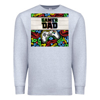 Heather Grey gamer dad Premium Sweatshirt - TumblerDesignByShophia
