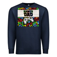 Navy gamer dad Premium Sweatshirt - TumblerDesignByShophia