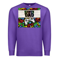Purple gamer dad Premium Sweatshirt - TumblerDesignByShophia