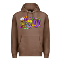 Chestnut Mardi Gras ICU Nurse Premium Hoodie - HowdyJamesFarm