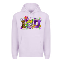 Lilac Mardi Gras ICU Nurse Premium Hoodie - HowdyJamesFarm