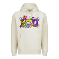 Oatmeal Heather Mardi Gras ICU Nurse Premium Hoodie - HowdyJamesFarm