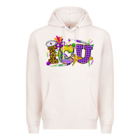 Pale Pink Mardi Gras ICU Nurse Premium Hoodie - HowdyJamesFarm