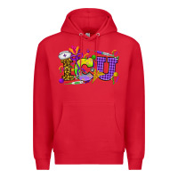 Red Mardi Gras ICU Nurse Premium Hoodie - HowdyJamesFarm