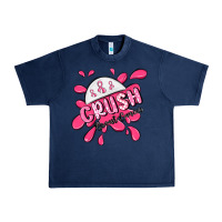 Navy crush breast cancer Urban Heavy Tee - MaliasSmallBusiness