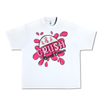 White crush breast cancer Urban Heavy Tee - MaliasSmallBusiness