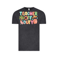 Vintage Black teacher off duty summer Vintage Tee - JahusDesignShop